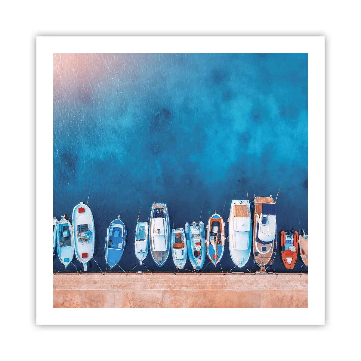 Affisch - I en rad - 60x60 cm