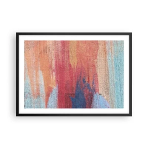 Affisch i svart ram - Rinnande regnbåge - 70x50 cm