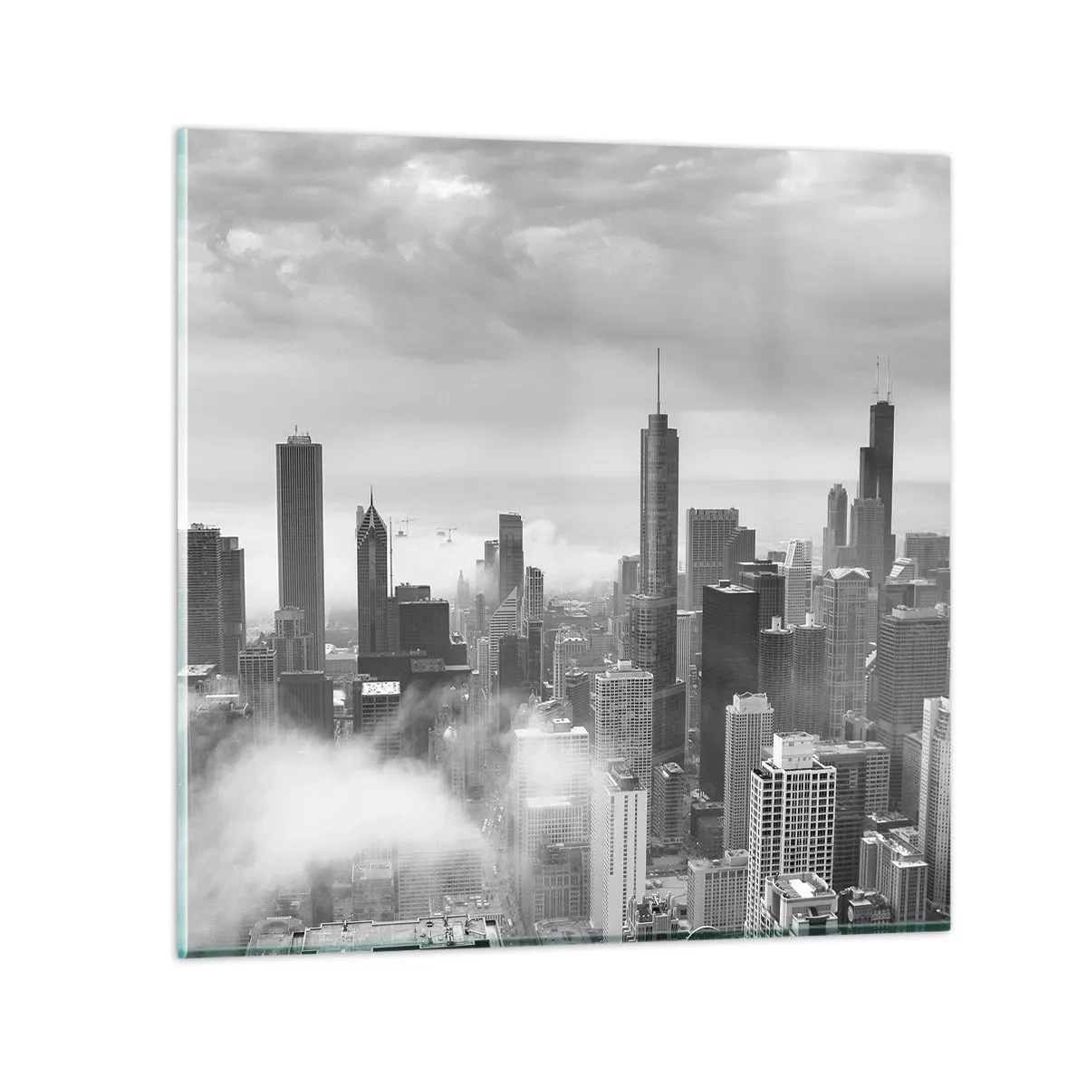 Glastavla - Bild på glas - Amerikanskt landskap - 30x30 cm