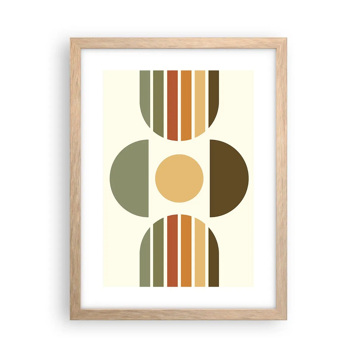Affisch i ram av ljusek - I jordens färger - 30x40 cm