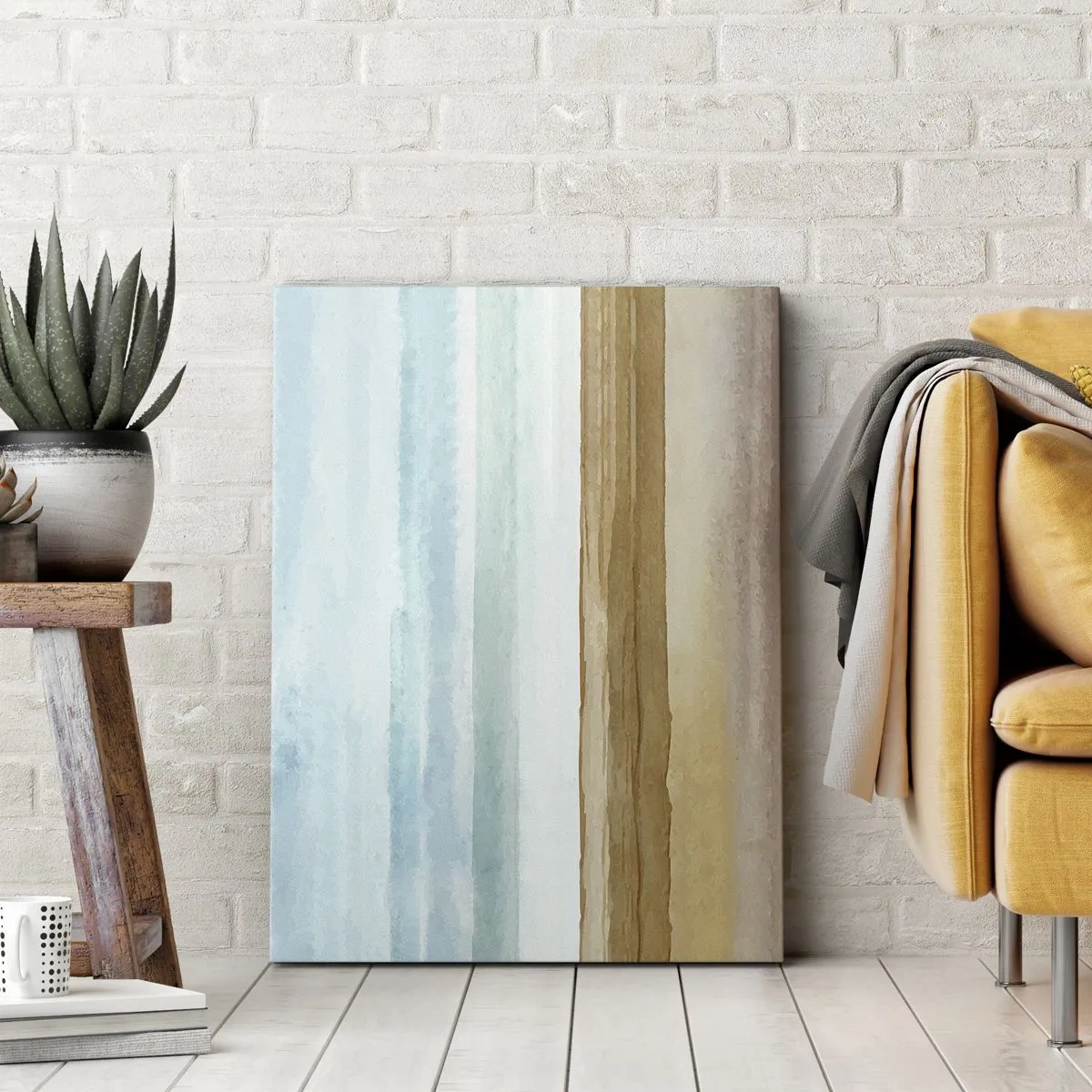 Canvastavla - Bild på duk - Svalkande - 45x80 cm