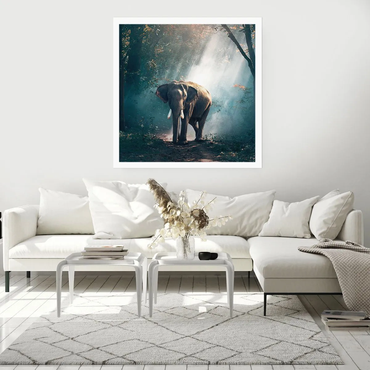 Affisch - Lugn promenad - 40x40 cm