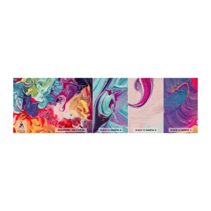 Provbit av fototapet Premium Canvas - Färgerna föds - Abstraktion, Bit, Modernt mönster - 100x30 cm