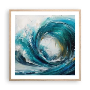 Affisch i ram av ljusek - Havsportal - 60x60 cm