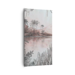 Canvastavla - Bild på duk - En upptäcktsresandes dagbok från 1800-talet - 65x120 cm
