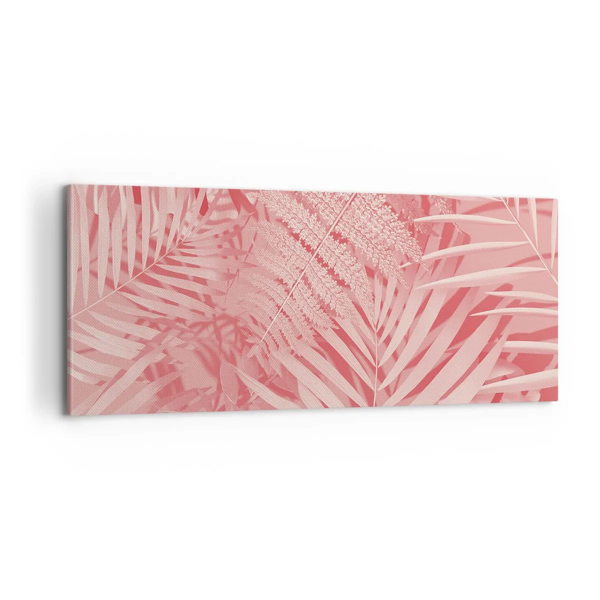 Canvastavla - Bild på duk - Rosa koncept - 100x40 cm