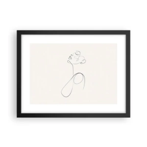 Affisch i svart ram - Förvirrad i drömmarna - 40x30 cm