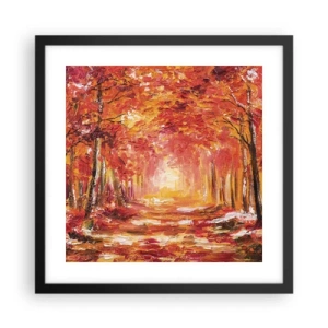 Affisch i svart ram - Kopparskog - 40x40 cm