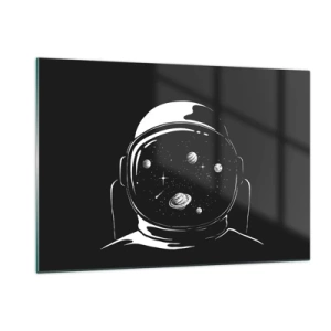 Glastavla - Bild på glas - Fin utsikt - 120x80 cm