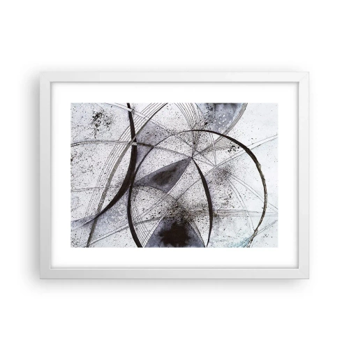 Affisch i vit ram - Futuristisk fantasi - 40x30 cm