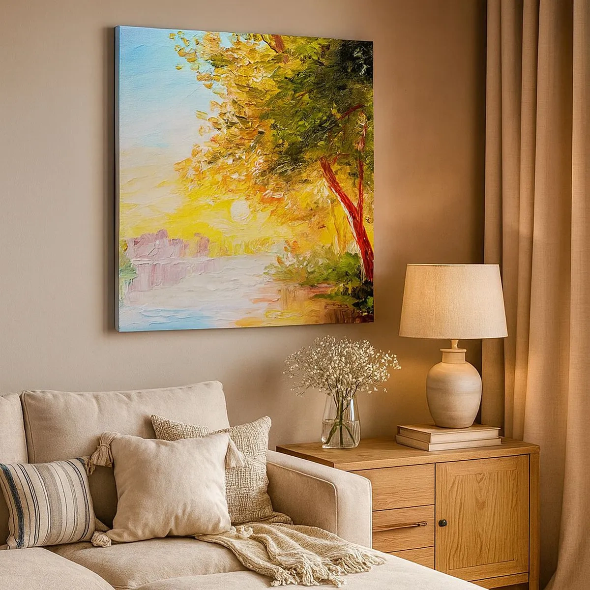 Canvastavla - Bild på duk - Et in Arcadia ego - 30x30 cm