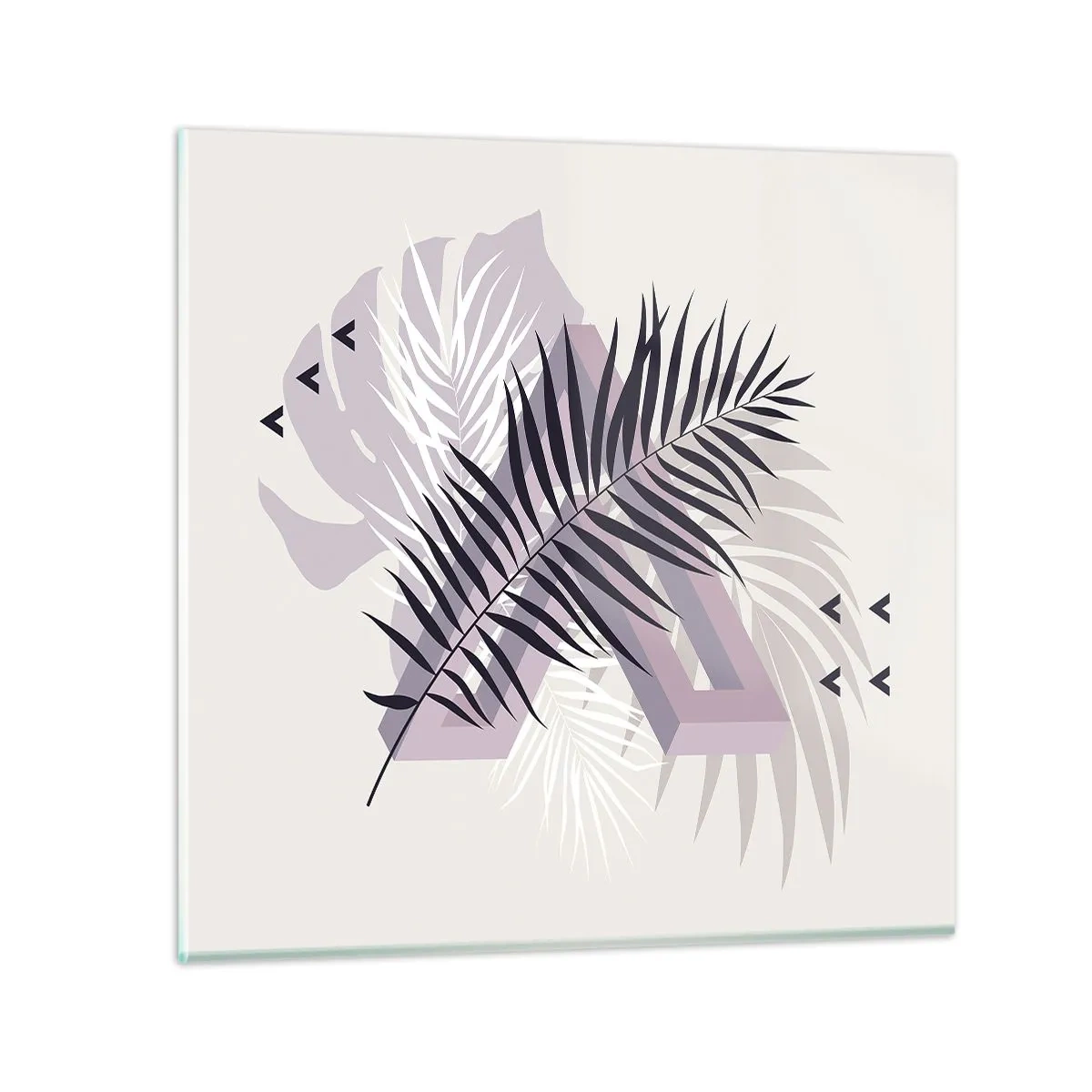 Glastavla - Bild på glas - Skuggans skugga - 30x30 cm