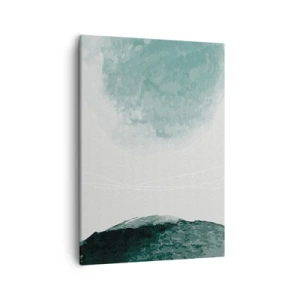 Canvastavla - Bild på duk - Ett möte med dimma - 50x70 cm