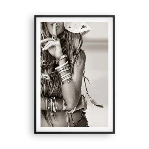 Affisch i svart ram - Som flickorna brukar - 61x91 cm