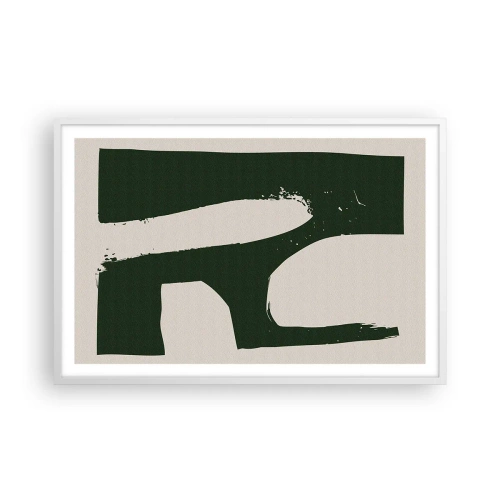 Affisch i vit ram - Vikar av vitt - 91x61 cm