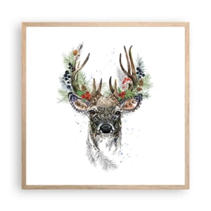 Affisch i ram av ljusek - I högtidskläder - 60x60 cm