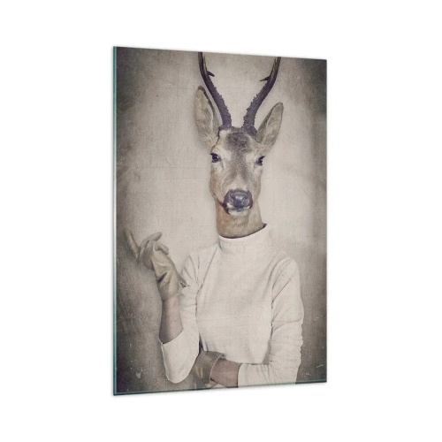 Glastavla - Bild på glas - Må gesterna tala - 80x120 cm