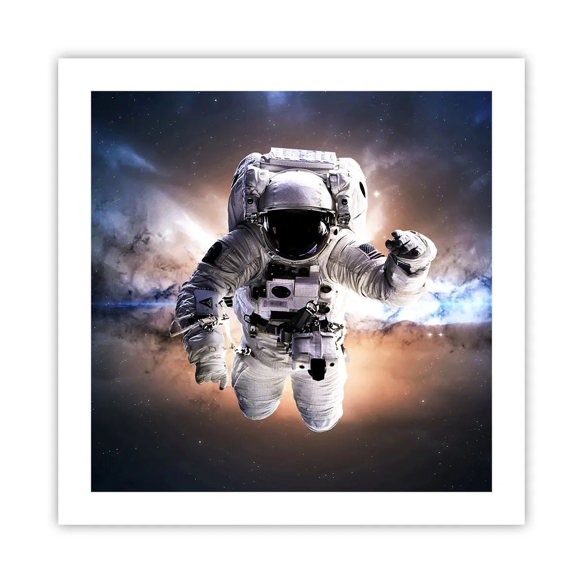 Affisch - Hälsningar från rymden - 50x50 cm