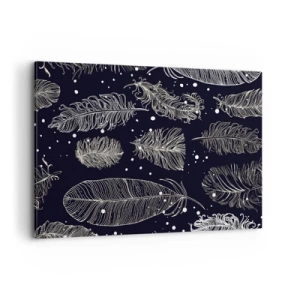 Canvastavla - Bild på duk - Fjäderspets - 120x80 cm