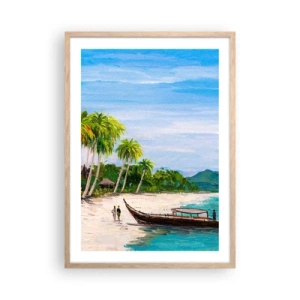 Affisch i ram av ljusek - En exotisk dröm - 50x70 cm