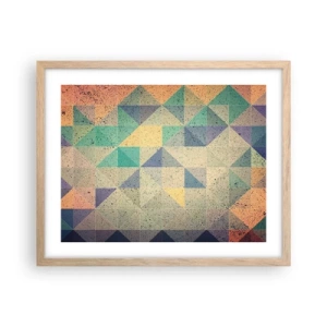 Affisch i ram av ljusek - Trianglarnas republik - 50x40 cm