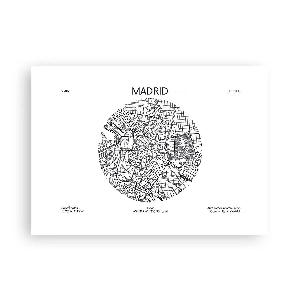 Affisch - Madrids anatomi - 70x50 cm