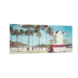 Glastavla - Bild på glas - En vacker dag framför dig - 100x40 cm