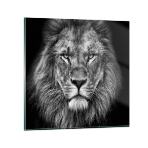 Glastavla - Bild på glas - I kröningskläder - 50x50 cm