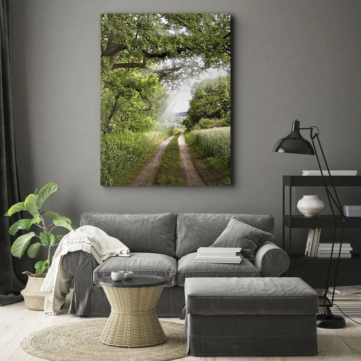 Canvastavla - Bild på duk - Et in Arcadia ego - 70x100 cm