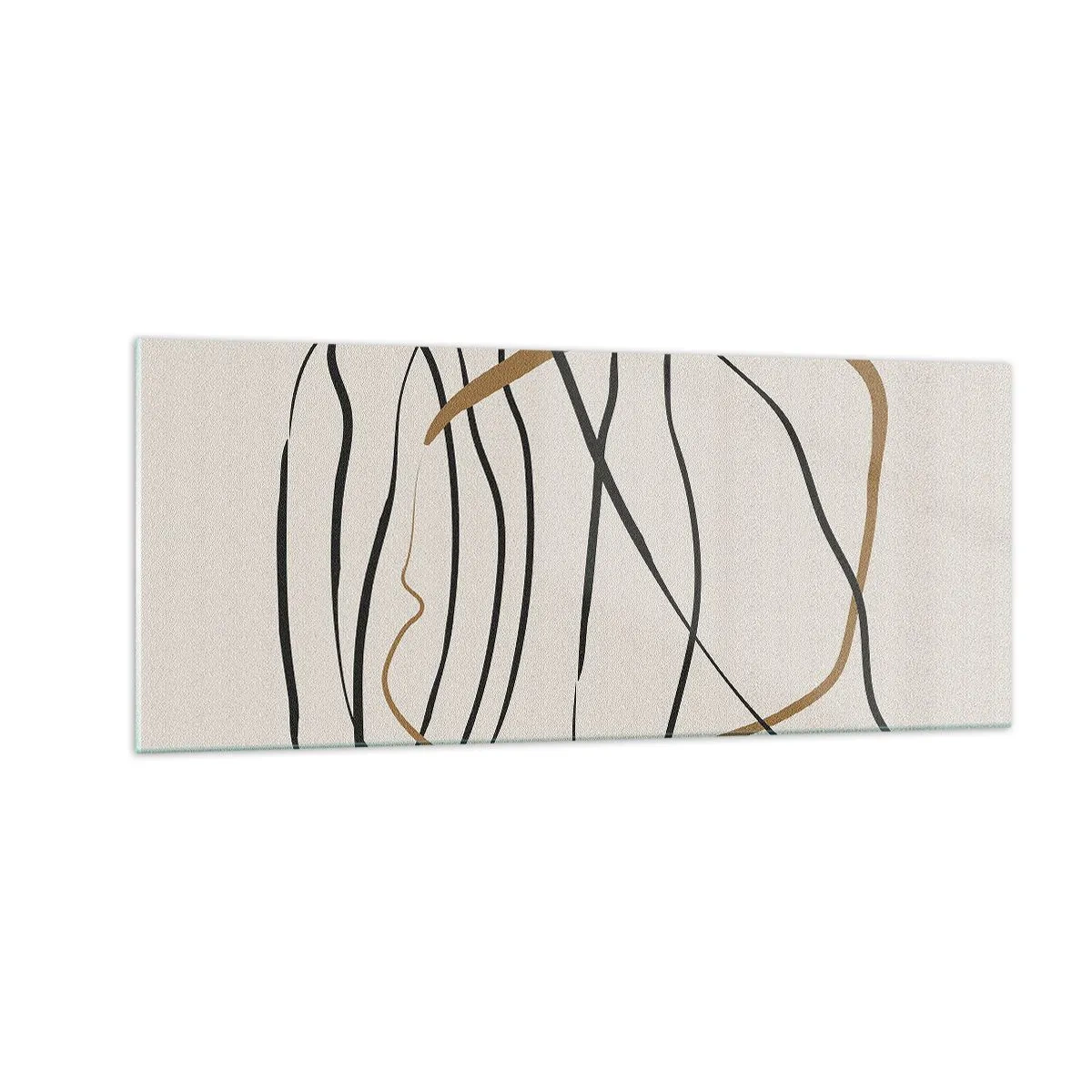 Glastavla - Bild på glas - Komposition: besittande dans - 100x40 cm