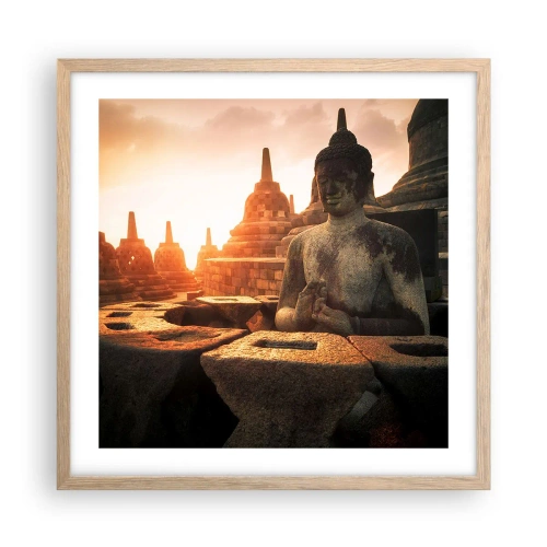 Affisch i ram av ljusek - Stora visdomens väder - 50x50 cm