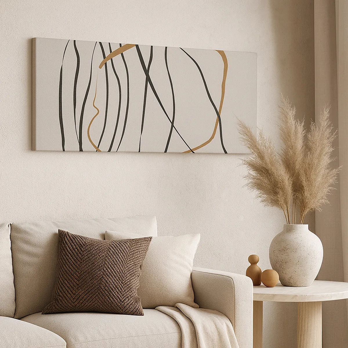 Canvastavla - Bild på duk - Komposition: besittande dans - 30x30 cm