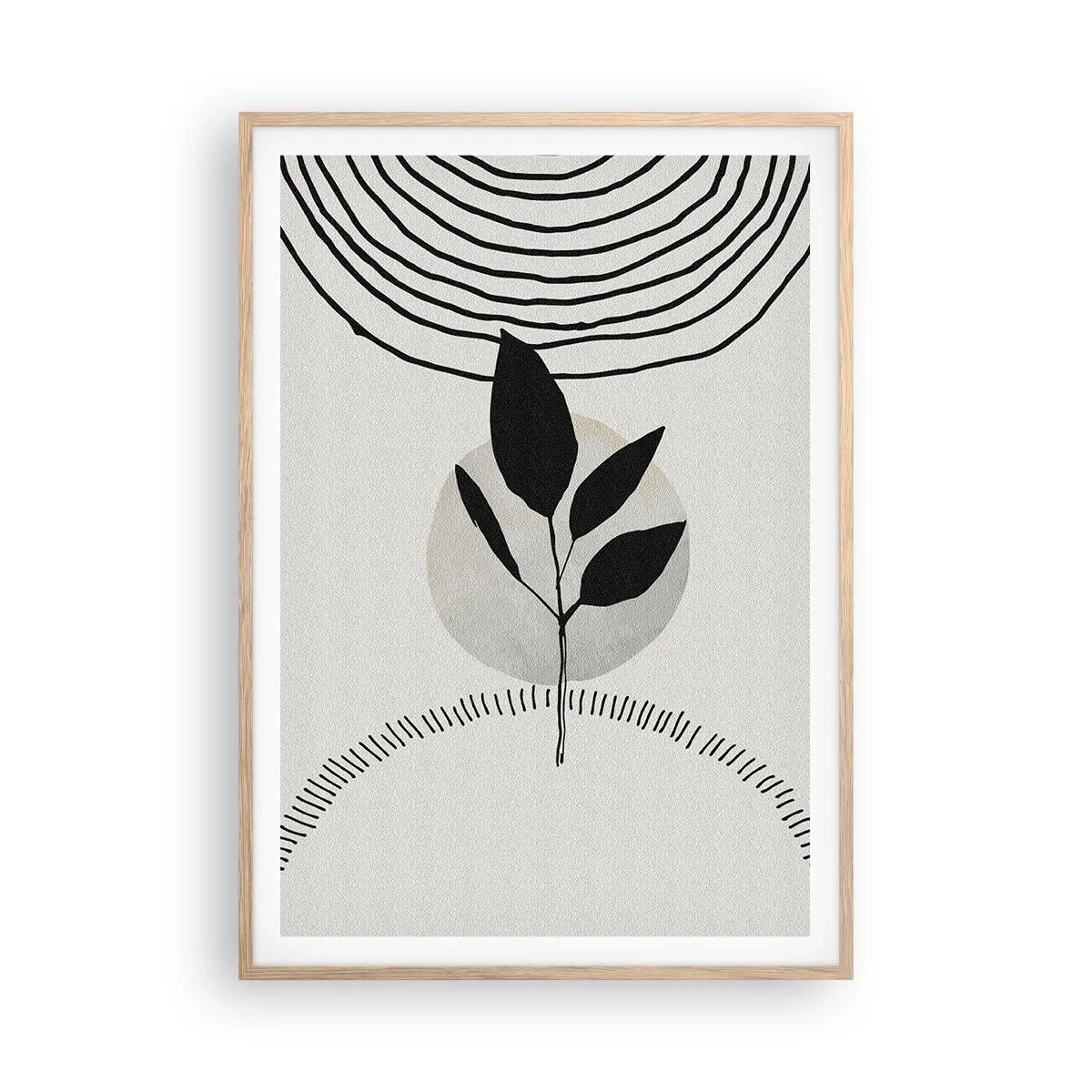 Affisch i ram av ljusek - Komposition: naturens ritualer - 70x100 cm