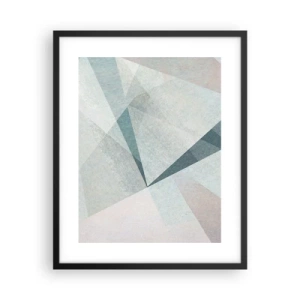 Affisch i svart ram - Lugnt trots dynamiskt - 40x50 cm