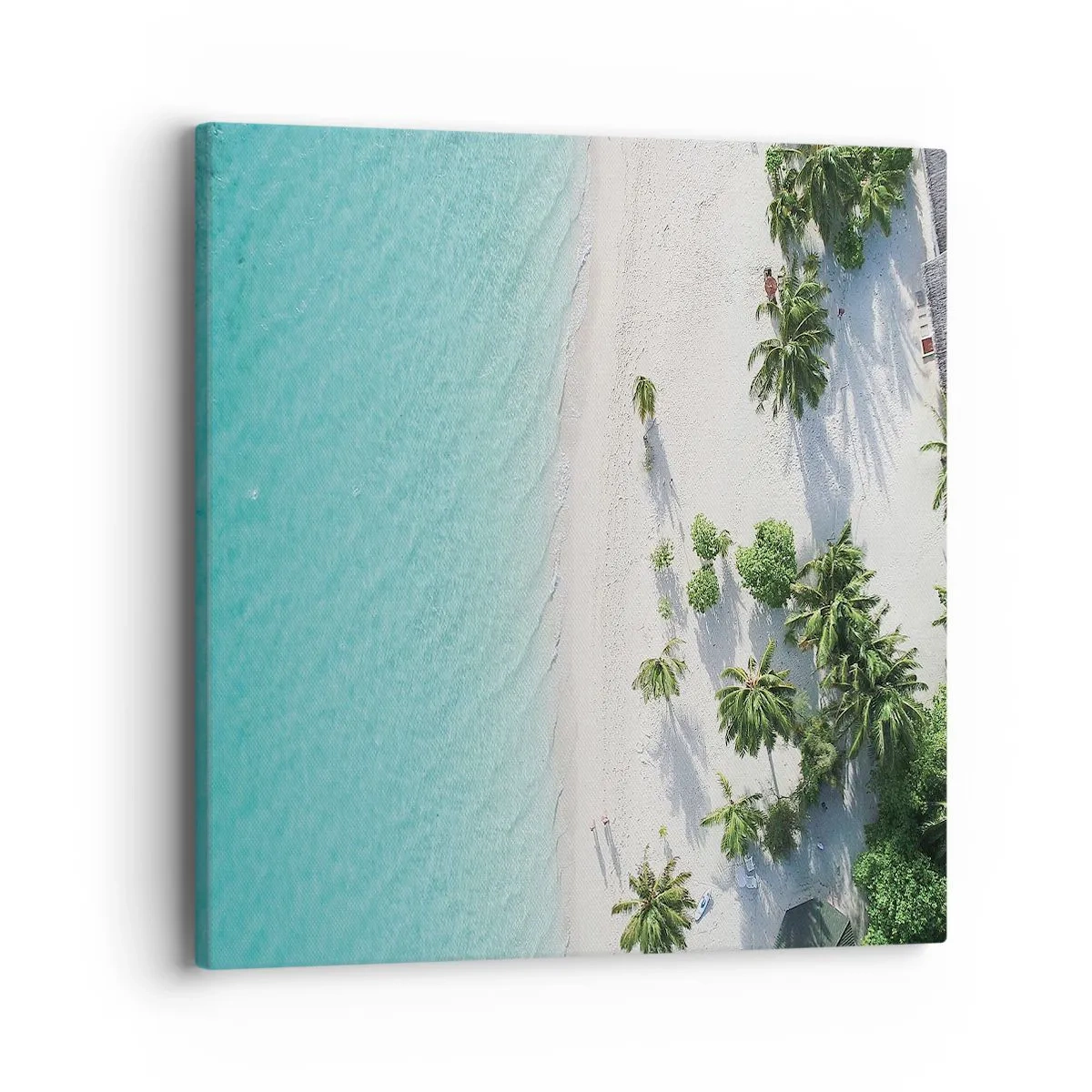 Canvastavla - Bild på duk - Semester i paradiset - 40x40 cm