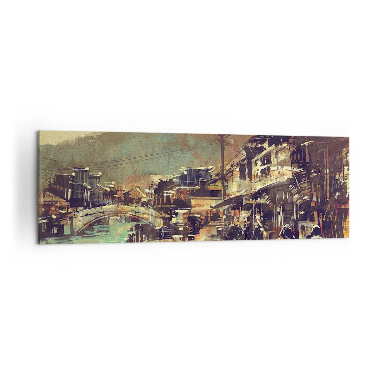 Canvastavla - Bild på duk - Livet som gråskalans rikedom - 160x50 cm