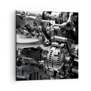 Canvastavla - Bild på duk - Stål, vacker, stark - 60x60 cm