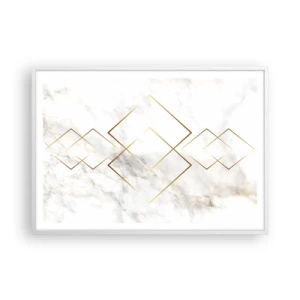 Affisch i vit ram - Utsikt över oändlighet - 100x70 cm