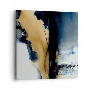 Canvastavla - Bild på duk - Bakom ridån - 40x40 cm
