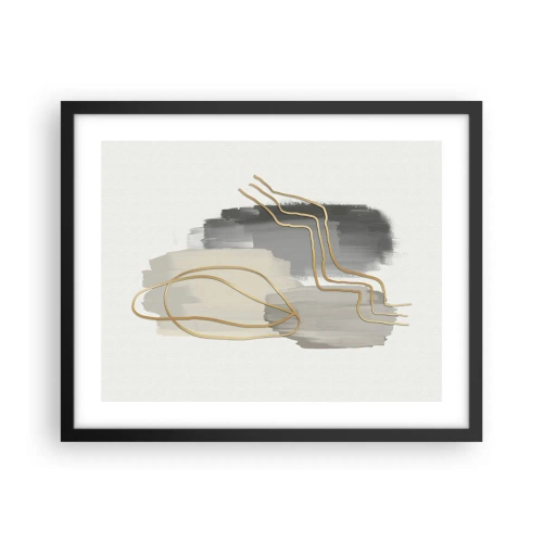Affisch i svart ram - Varaktighet och rörelse - 50x40 cm