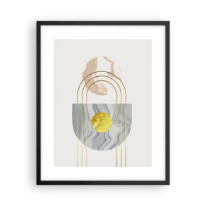 Affisch i svart ram - Ljushet och sken - 40x50 cm