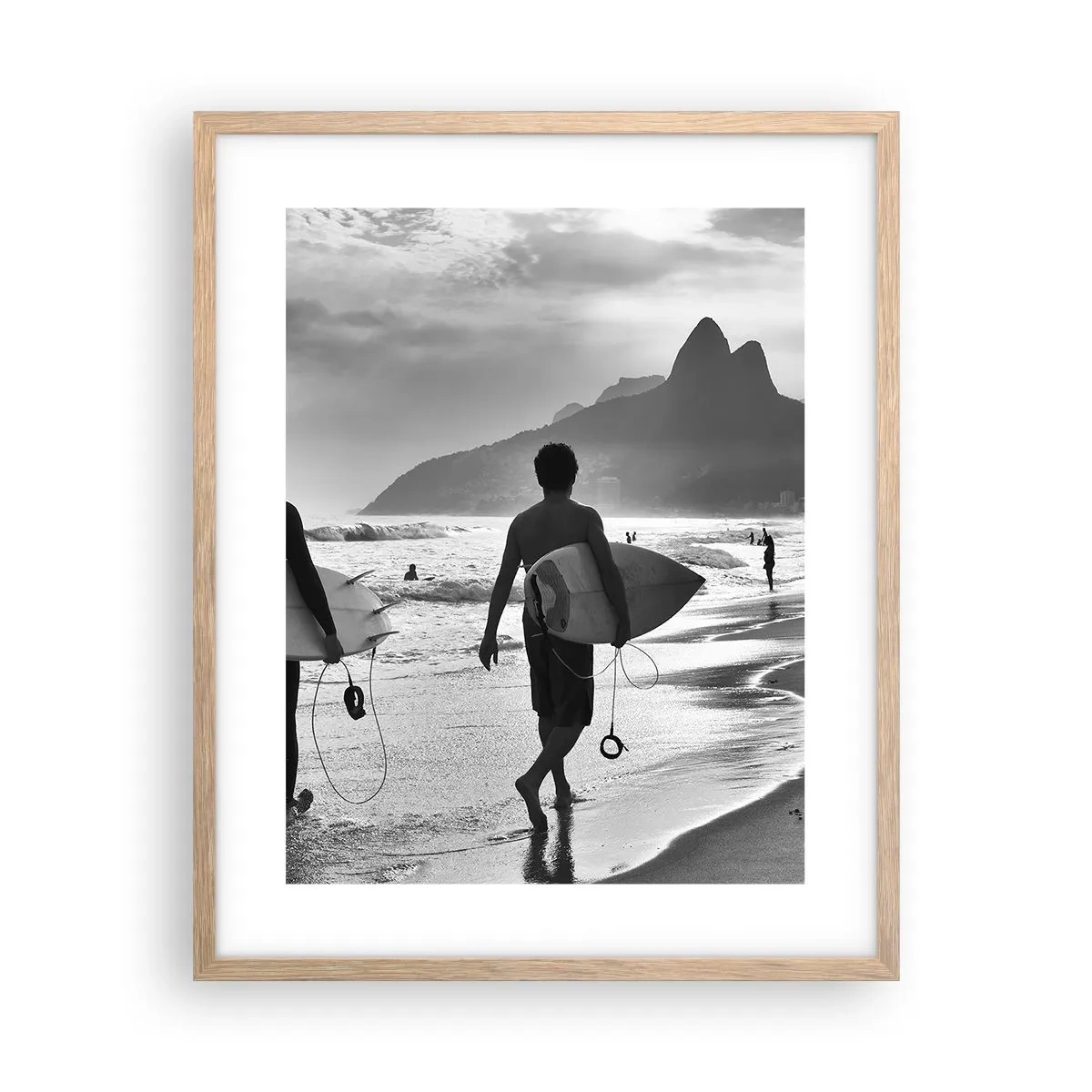 Affisch i ram av ljusek - Samba för en våg - 40x50 cm