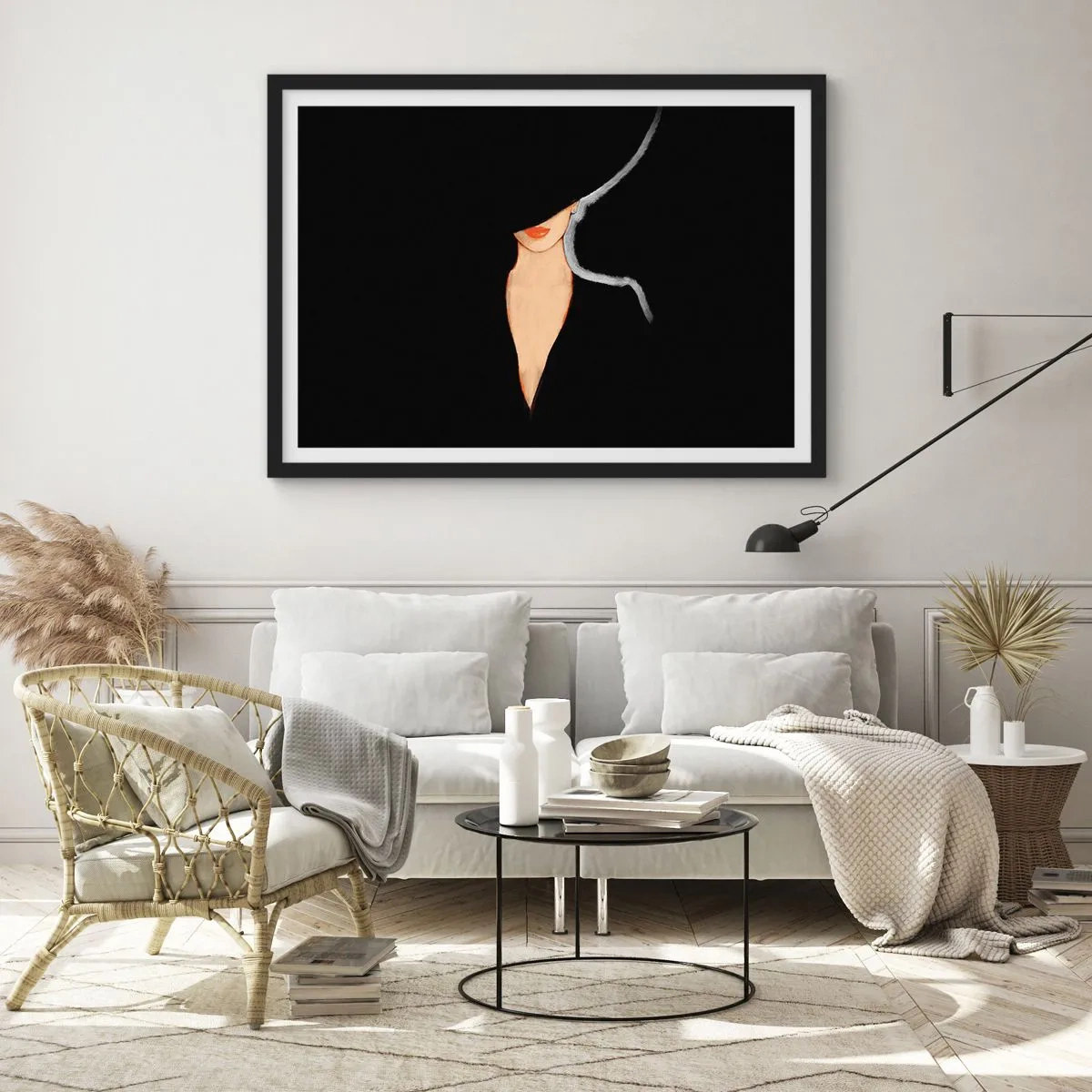Affisch i svart ram - Elegans och stil - 40x30 cm