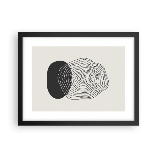 Affisch i svart ram - Varaktighet och vibration - 40x30 cm