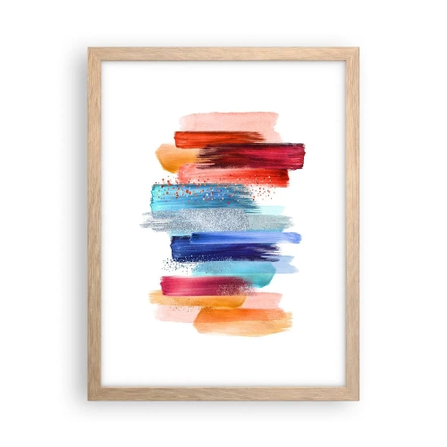 Affisch i ram av ljusek - Upp och ner  - 30x40 cm