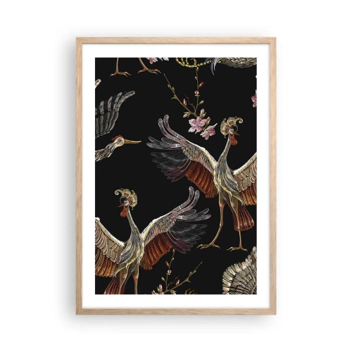 Affisch i ram av ljusek - Sagofågel - 50x70 cm