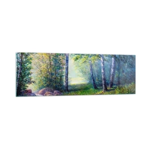 Glastavla - Bild på glas - Idyllisk vy - 160x50 cm