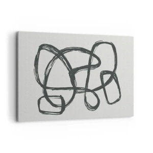 Canvastavla - Bild på duk - Loopad abstraktion - 120x80 cm