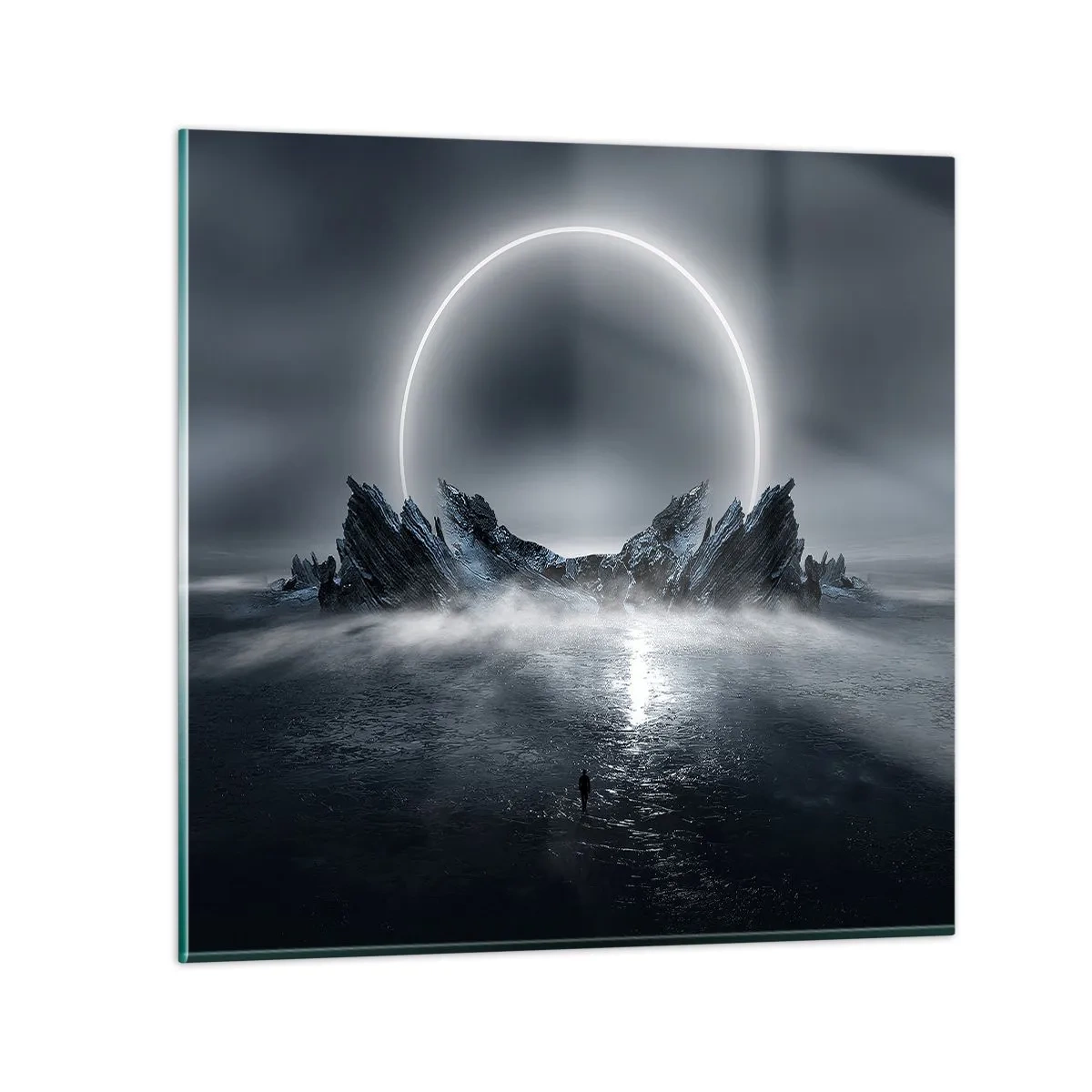 Glastavla - Bild på glas - En berättelses final - 70x70 cm