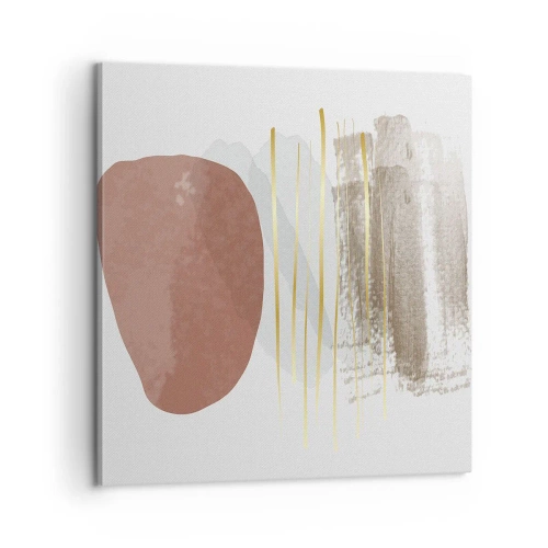 Canvastavla - Bild på duk - Abstrakt pelargång - 60x60 cm